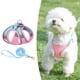 thumbnail image 5 of Juego de arnés y correa para perros para caminar, arnés de chaleco a prueba de con malla suave, Rosa Zulema  Arnés de chaleco para cachorros, 5 of 7