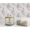 thumbnail image 5 of 17.7inch By 118inch Peel Stick Vintage Purple Floral Wallpaper Shelf Drawer Liner Dresser Furniture Sticker Home Decorative Sticky Back Vinyl Film, 5 of 6