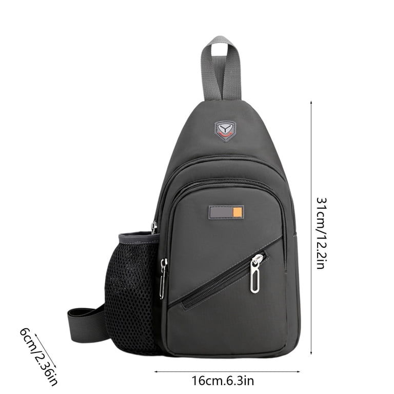 black mini sling backpack Small Sling Bag,Men Women Shoulder Backpack Mini Cross Body Chest Sling  Backpack with Water Bottle Holder,Travel Lightweight Sling Bags with Water  Bottle Holder Travel Hiking Casual Daypack, Black