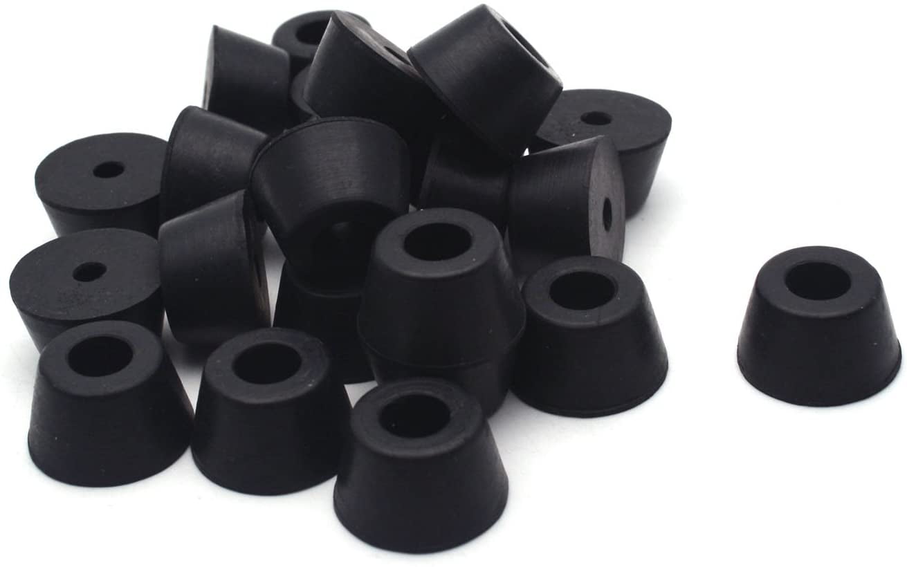 12 Very Large 1 1/2" Diam Rubber Bumpers with Embedded Washer 5/8" High Feet 