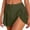 Army Green, variant on Women's High Waisted Swim Skirt Tummy Control Mesh Tie Knot Bathing Suit Bottom Ladies Cute Swimsuit Skirt