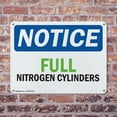 thumbnail image 4 of (2 Pack) Full Nitrogen Cylinders OSHA Notice Sign 18 Inch X 12 Inch Indoor / Outdoor Rust-Free Aluminum Metal Signs for Workplace, Workshop, and Construction Site, Made in the USA, 4 of 8