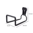 thumbnail image 3 of Gancho de metal resistente para montaje en pared de garaje, gancho para colgar bicicletas, negro para manguera de agua Sywqhk Libre de BPA, 3 of 3