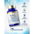 thumbnail image 5 of NAC Supplement N-Acetyl Cysteine | 1000 mg | 80 Capsules | With Selenium & Molybdenum | Vegetarian, Non-GMO & Gluten Free | By Carlyle, 5 of 8