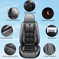 thumbnail image 3 of OTOEZ Diamond Pattern Leather Car Seat Covers, Full Coverage 5-Seat Set, Universal Fit for Cars SUVs Trucks, Waterproof & Airbag Compatible, 3 of 6