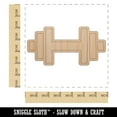 thumbnail image 2 of Weight Dumbbell Workout Icon Wood Shape Unfinished Piece Cutout Craft DIY Projects - 6.25 Inch Size - 1/8 Inch Thick, 2 of 7