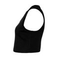thumbnail image 3 of Bella + Canvas Womens Plain Micro-Rib Muscle Crop Top, 3 of 4