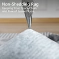 thumbnail image 5 of Cydiria Modern Soft Abstract Faux Wool Area Rug, 6' x 9', Gray, 5 of 8