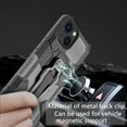 thumbnail image 3 of for iPhone 14 Case,Military Grade Protection [Built-in Kickstand] Magnetic Metal Back Clip Heavy Duty Protective TPU+PC Shockproof Rugged Hard Phone Case for iPhone 14,Gray, 3 of 7