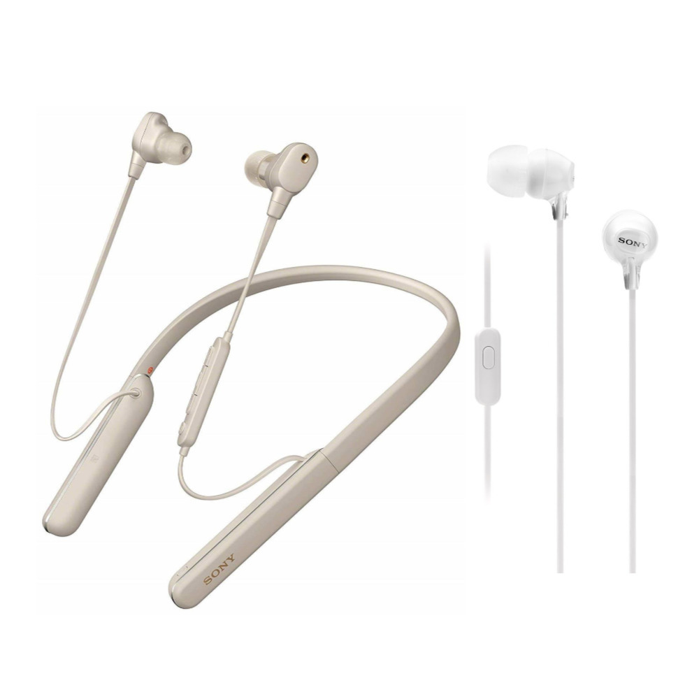 Sony WI-1000XM2/S Wireless Noise Canceling In-Ear Headphones (Silver)  Bundle - Walmart.com
