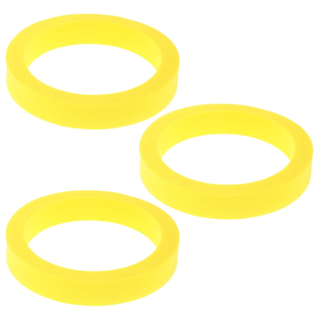 BESTYASH 3Ud Anillo Alimentador Para Acuario Amarillo Ahorra Comida Y Mantiene El Concentrado