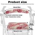thumbnail image 6 of HELLHERO Seat & Backrest Covers Rollator Walker Cover and Non-Slip Cover Breathable for Parks and Neighborhoods, Soft Pink Carnation Bouquet, 6 of 7