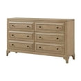 thumbnail image 4 of 5 Queen Bedroom Combination: Canopy Bed, 2 Nightstand, Modern Dresser & Mirror, Chest With Door, Sand, Metal Accents, Functionality, Felt Lined Drawers, Solid Wood + Custom Hardware : 2 Drawer, 4 of 6