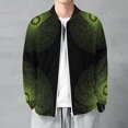 thumbnail image 6 of Lightweight Jacket for Men - Mandala With Marijuana Leaf Casual Fashion Zip Up Bomber Jacket Men Spring Fall Windbreaker Coat with Pocket, 6 of 6