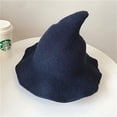 thumbnail image 2 of Aunavey Women's Witch Kinitted-Wool Hats for Halloween Party Masquerade Cosplay Costume Accessory and Daily, 2 of 5