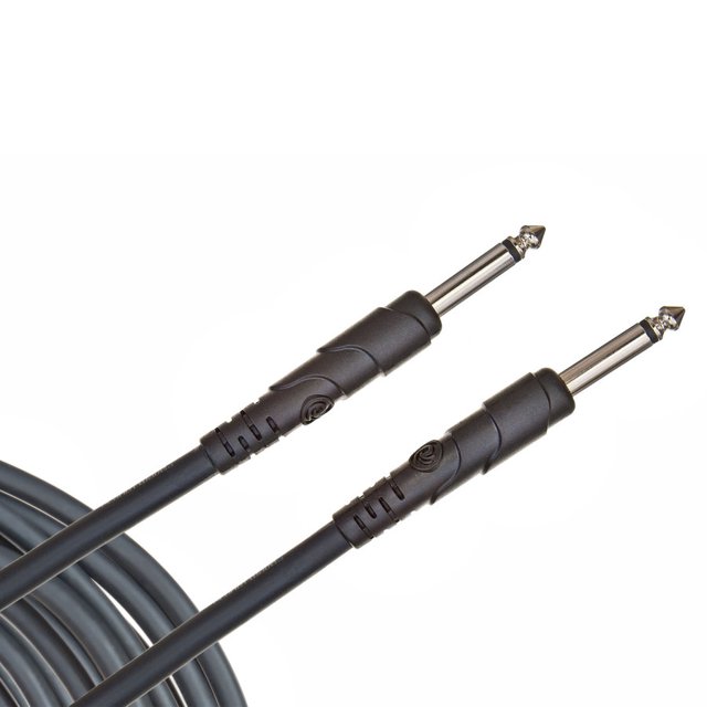 D'Addario Guitar Cable - Guitar Lead - 1/4 Inch Male to 1/4 Inch Male - Classic Series - 20 Feet/7.62 Meters - Straight Ends - 1 Pack