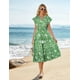 thumbnail image 2 of Vestido de verano GRACE KARIN 2025 Midi Beach Floral Verde para Mujer, 2 of 4