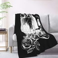 thumbnail image 2 of XMXT Throw Blankets, Call Skeleton Game Pattern Bed Blanket for Bedroom Sofa, 50 x 70 inches Black, 2 of 9