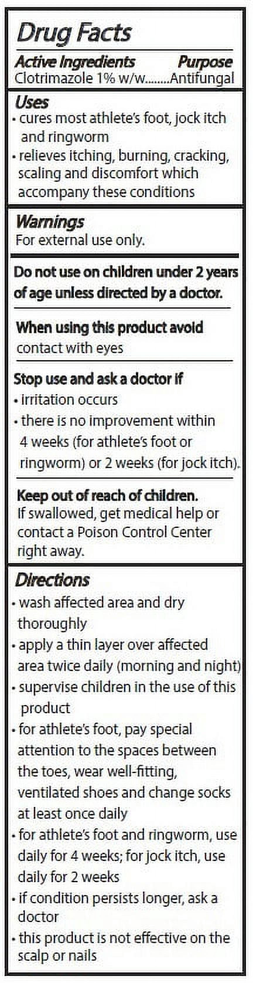 Clotrimazole 1% Antifungal Cream (Compare to Lotrimin antifungal cream)