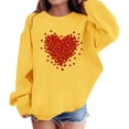 thumbnail image 2 of Ruyang Girls Long Sleeve Crew Neck Pullover Sweater Valentines Shirt Long Sleeve Love Heart Tops Graphic Clothes Festival Jacket, 2 of 4