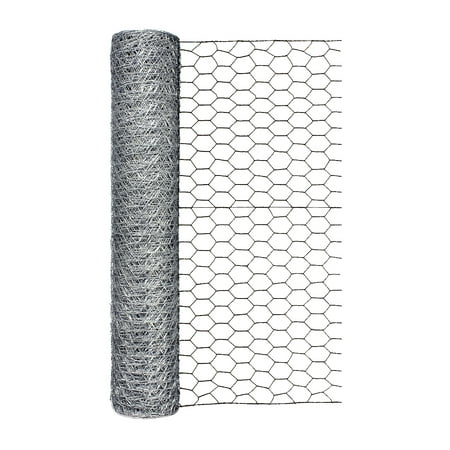 Garden Craft 24in H x 50ft L Gray Chicken Wire with 1in Openings