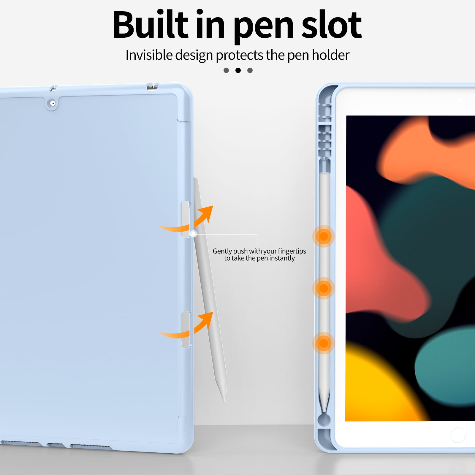Gerutek iPad 9e/8e/7e génération (2021/2020/2019), iPad 10.2 étui antichoc  avec