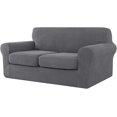 thumbnail image 1 of 2024 Sofa Cover with Separate Cushion Slipcover Stretch Checks (Sofa  Wine), 1 of 7