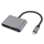 USB-C To HDMI 3 in 1 Cable Converter for Samsung Huawei Apple Mac NS Usb 3.1 Type C To HDMI 4K Adapter Cable