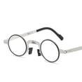 thumbnail image 4 of Gafas de lectura plegables para hombres y mujeres, montura totalmente metálica, antiluz azul, con estuche y paño gratuitos., 4 of 4
