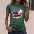 thumbnail image 6 of Vetsdori Short Sleeve T Shirts for Women Patriotic Red White and Blue Pullover July 4th Independence Day USA Years Anniversary Crew Neck,Casual Summer Womens Tops Graphic, 6 of 7