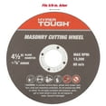 thumbnail image 5 of Hyper Tough 2-Pack Silicon Carbide Cutting & Grinding Masonry Wheel, Model 43176, 5 of 13