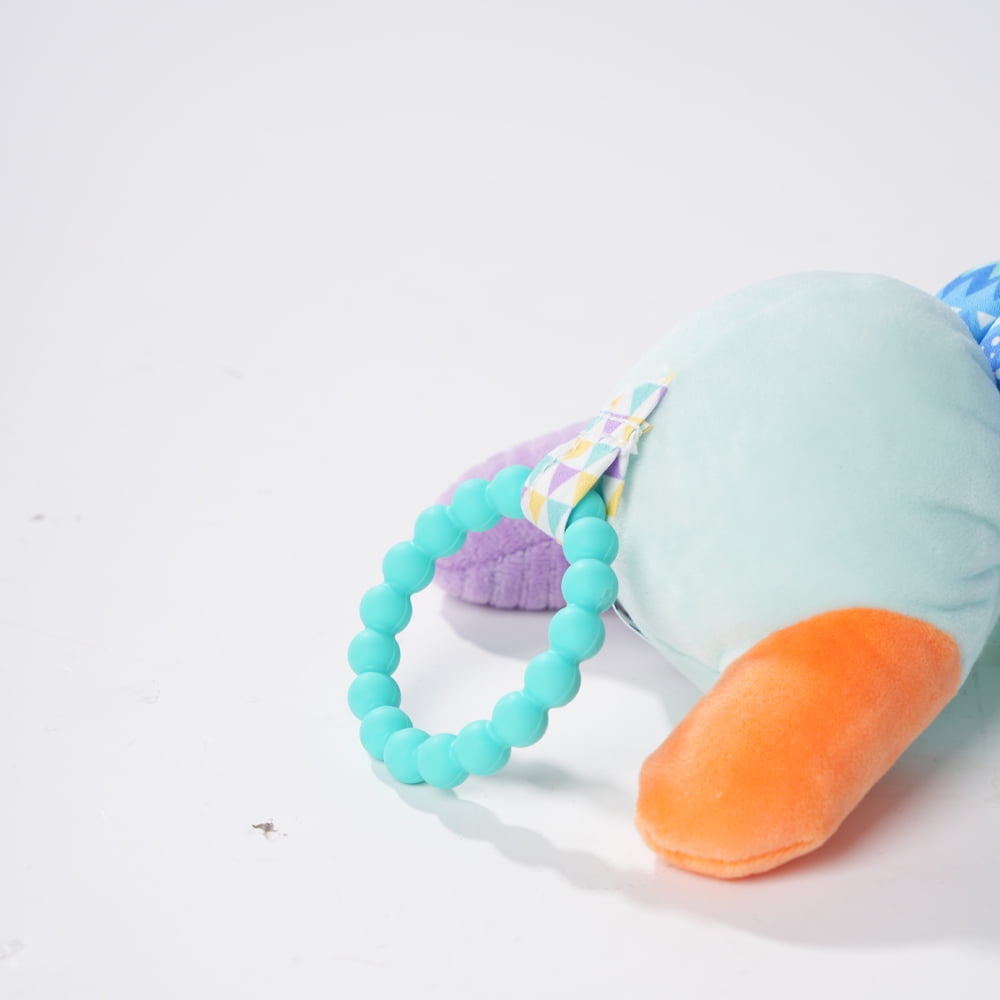 YYhl Baby Musical Toys Infant Toys Stuffed Dog Toys, Baby Teething Toys for Newborn Sensory Boys Girls 0 3 6 12 Months Doggy Caterpillar Height Chart Blue