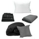 thumbnail image 1 of Edredón Doble Vista Individual Couzy + Sábanas Royal Negro + Protector Lux + Almohada Royal, 1 of 8