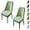 Green 2pcs, variant on Jacquard Chair Slipcover Set of 2 Curved Back Chair Slipcover Modern Style Thickened Stretch Seat Cover