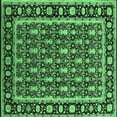 thumbnail image 1 of Ahgly Company Indoor Square Oriental Emerald Green Industrial Area Rugs, 4' Square, 1 of 4