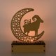 thumbnail image 2 of Ramadan Hollow Decoraciones Calado Talla Madera Luz Durable Mesa Luz Artesanía Inevent HA039834-03, 2 of 6
