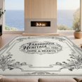thumbnail image 2 of Design&I 4'x6' Ultra Soft Area Rug, Classic Farmhouse Lettering Adorned With Corner Botanical Sprigs None Fluffy Washable Non Shedding for Bedroom Living Room Home Office, 2 of 7