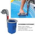 thumbnail image 3 of Pool  Skim Cleaner, Wall Mount Blue Pool  Skimmer Sturdy Detachable  for Swimming Pool, 3 of 8