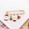 thumbnail image 4 of Pins Bag Decoration Snowman Jewelry Gift Tightening Safety Pins Christmas Brooches Dress Shawl Clips Waistband Pin, 4 of 4