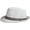 White, variant on Straw Fedora Hat for Women Men Mesh Trilby Hat Panama Cuban Summer Beach Sun Outdoor