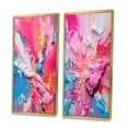 thumbnail image 3 of Designart "Explosions of Color in Pink and Orange II" Abstract Framed Wall Art Set Of 2 - Pink Abstract Framed Wall Art Set Of 2, 3 of 7