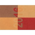 thumbnail image 1 of Ahgly Company Indoor Rectangle Patterned Carrot Orange Area Rugs, 6' x 9', 1 of 6
