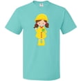 thumbnail image 3 of Inktastic Girl With Brown Hair, Yellow Raincoat, Frog T-Shirt, 3 of 5