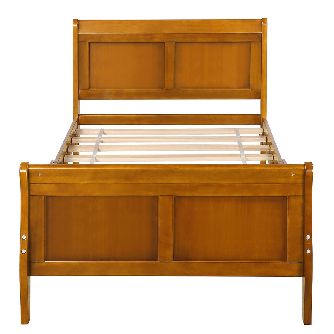 Clearance!Twin Platform Bed Frame, Wood Bed Frame with Headboard and