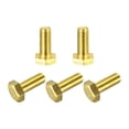 thumbnail image 1 of Unique Bargains Brass Hex Bolts, M8x20mm 5 Pack Fully Thread Grade 4.8 Machine Screws, 1 of 4