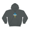 thumbnail image 2 of Blue/Yellow Cross Hoodie, 2 of 9
