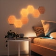thumbnail image 2 of Lámparas de pared inteligentes Nanoleaf Elements Wood Look 7 PK, 2 of 9
