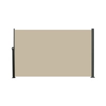 Retractable Side Awning, UV Resistant, Waterproof Patio Privacy Screen for Garden, Balcony - 118" x 71"