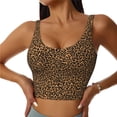 thumbnail image 1 of Balery Leopard Sujetadores deportivos con espalda cruzada para mujer, acolchados, sin costuras, de alto impacto, ideales para yoga, gimnasio, entrenamiento y fitness.-, 1 of 8