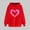 Red, variant on SOOMLON Valentines Day Hoodies for Women Girl Friend Valentines Gift Plus Size Tunic Long Sleeve Crewneck Sweatshirts Tops Funny Love Heart Graphic Pullovers Shirts Fashion Festival Outfits 2025